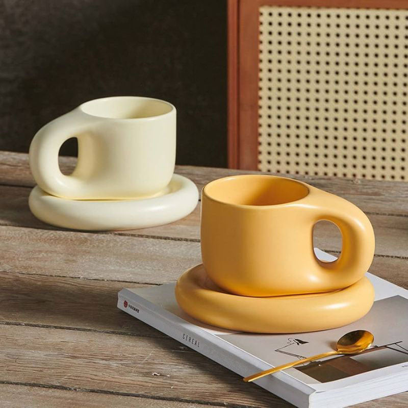 Ceramic Pastel Mug and Saucer - Image 7