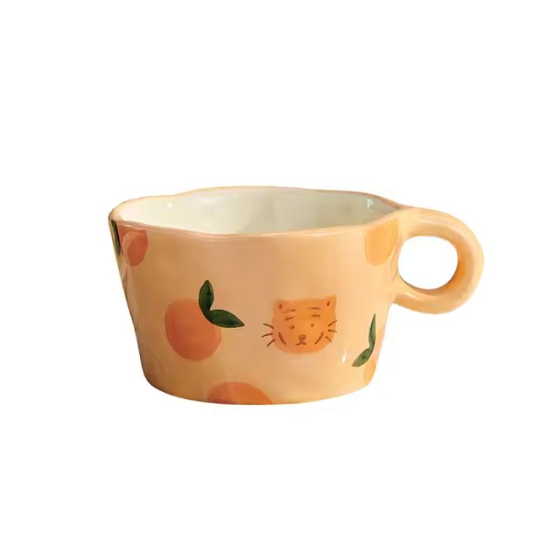 Strawberry and Peach Ceramic Mugs - Image 12