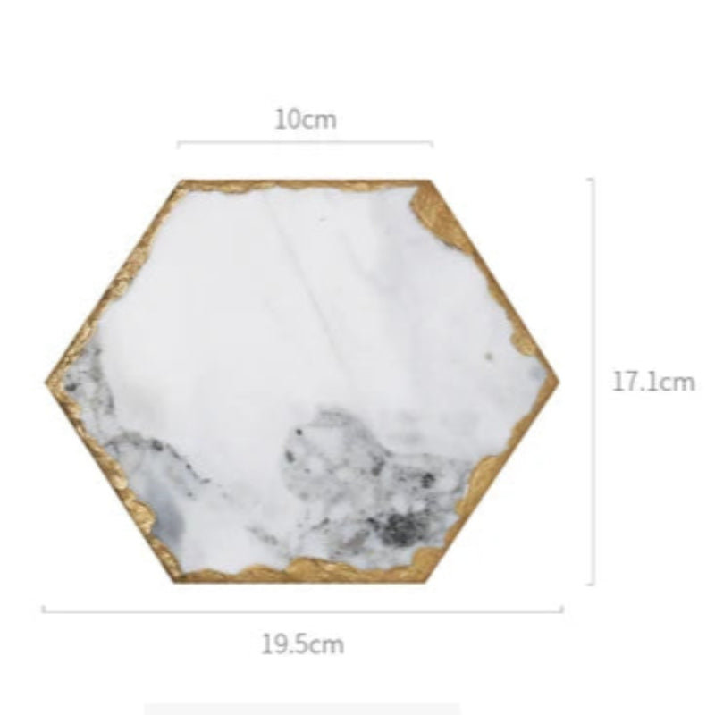 Marble Coasters with Gold Trim - Image 9