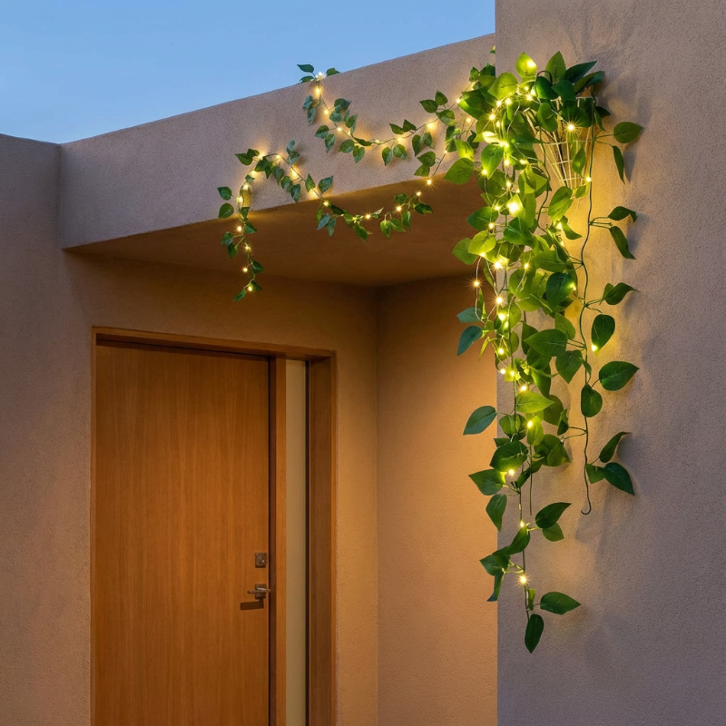 Indoor/Outdoor Solar Ivy String Lights - Image 8