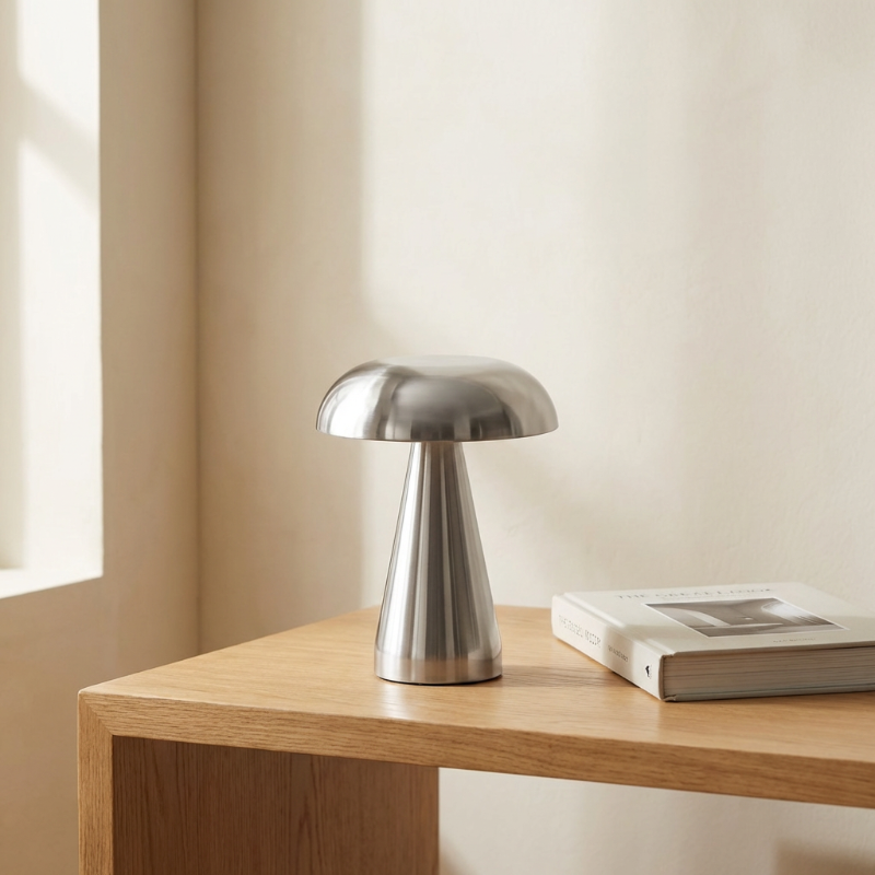 Metallic Mushroom Table Lamp - Image 3