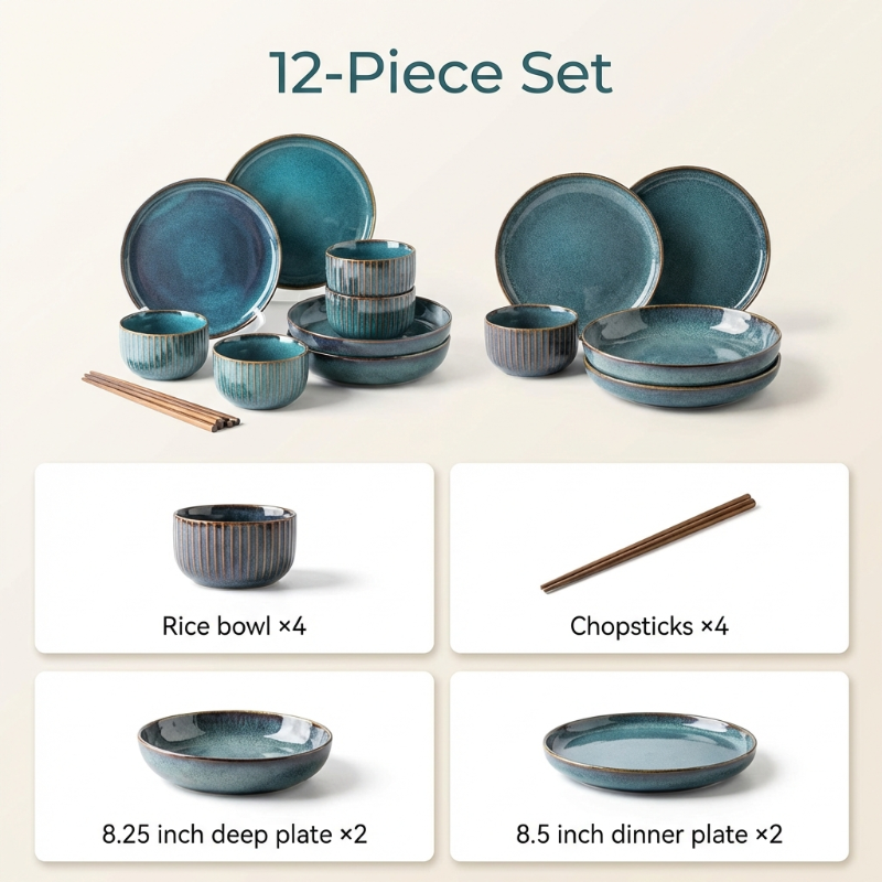 Teal Kiln-Glazed Dinnerware Collection - Image 10