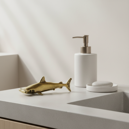 Brass Hammerhead Shark