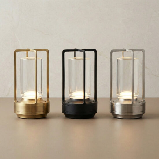 Elio Cordless Metal Table Lamp