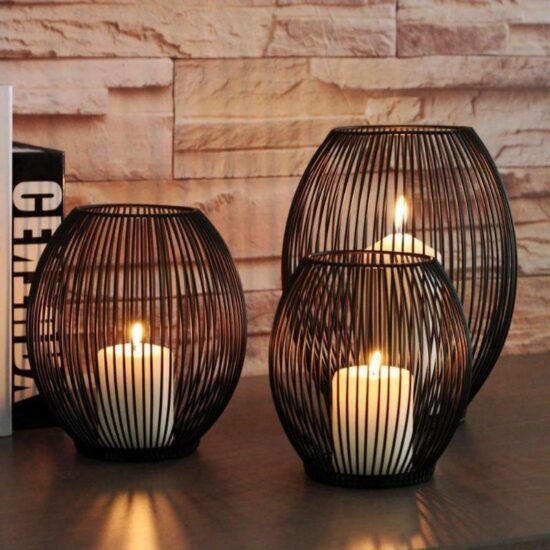 Black Iron Candleholders