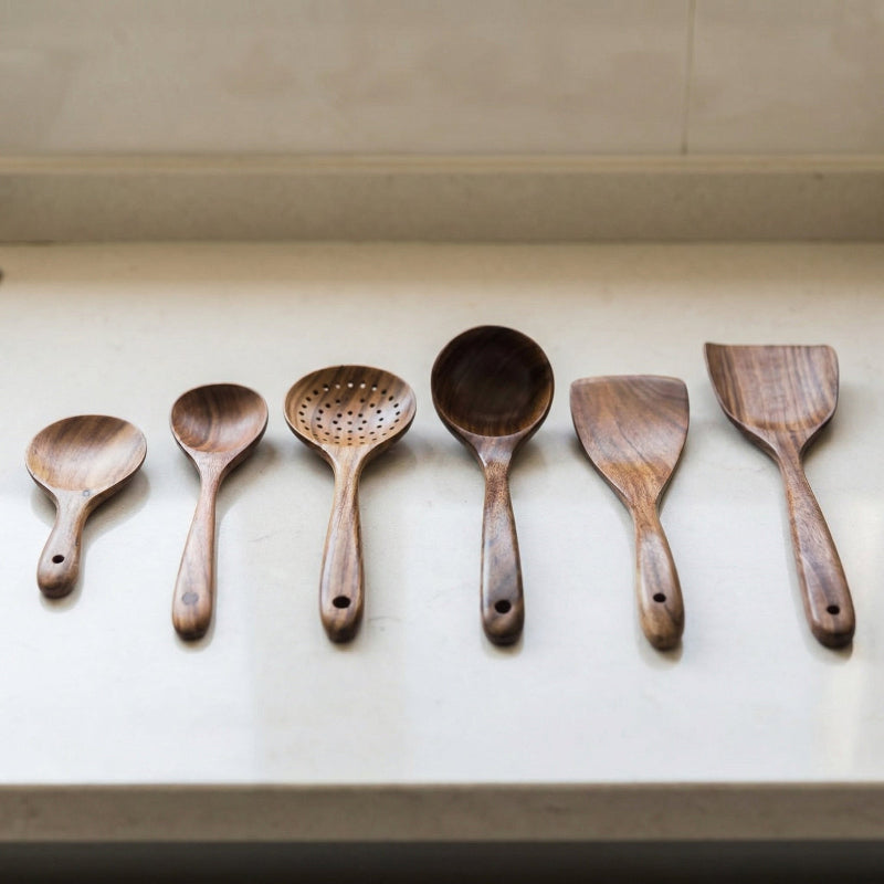 7-Piece Acacia Wood Cooking Utensil Set - Image 6